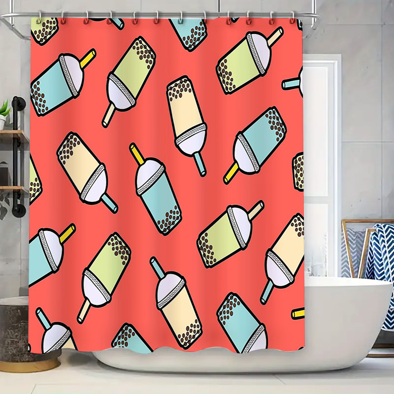Home Bathroom Ideas - Unique Bubble Tea Shower Curtain Cute