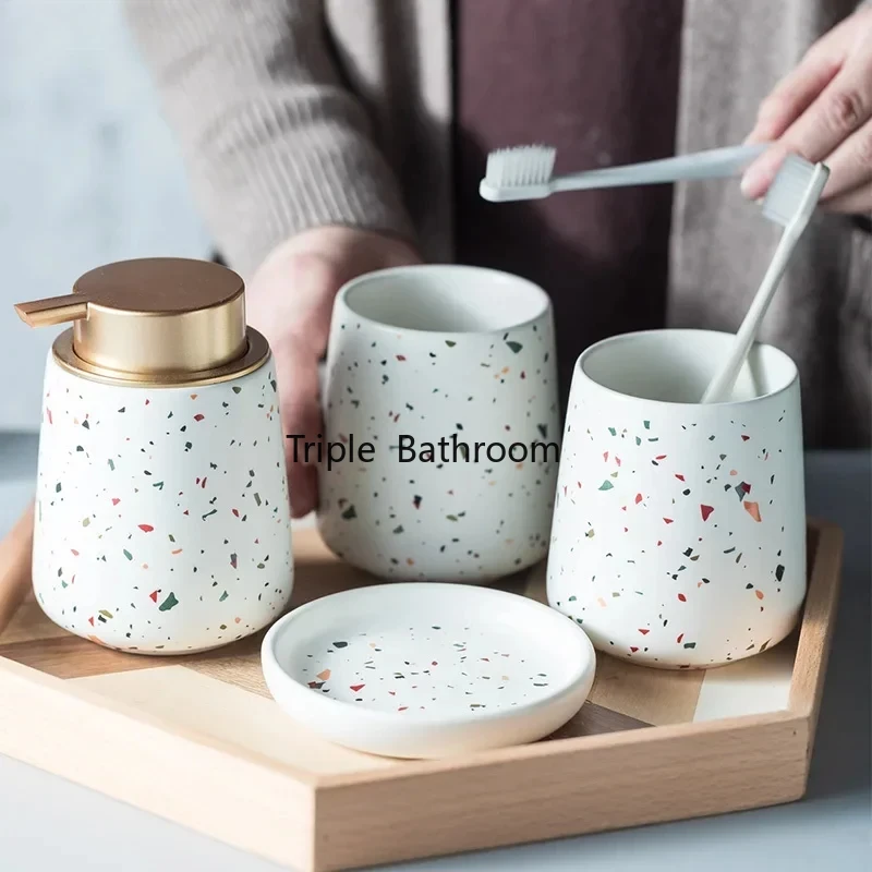 Zara Home Bathroom - European Bathroom Decoration Bathroom Accessories, Terrazzo