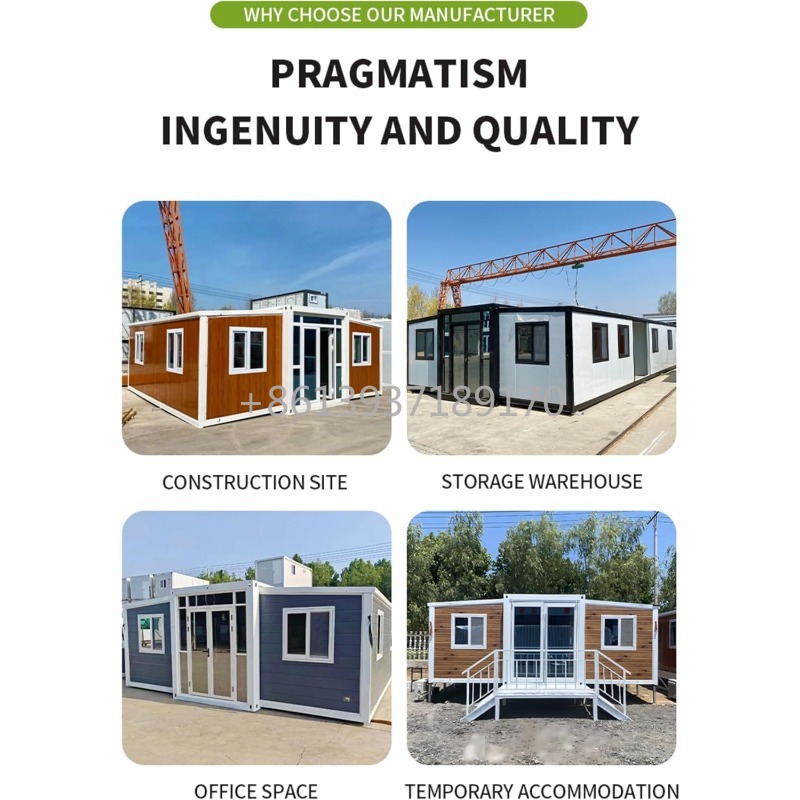 Tiny Home Bathroom Kitchen - Expandable Prefabricated Container Home 20ft 40ft