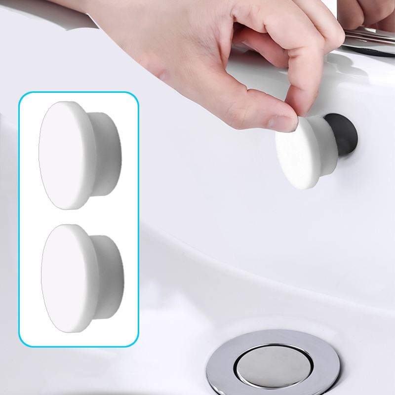 Home Bathroom Renovation - 2/4/8PC Bathroom Rubber Wash Basin Overflow