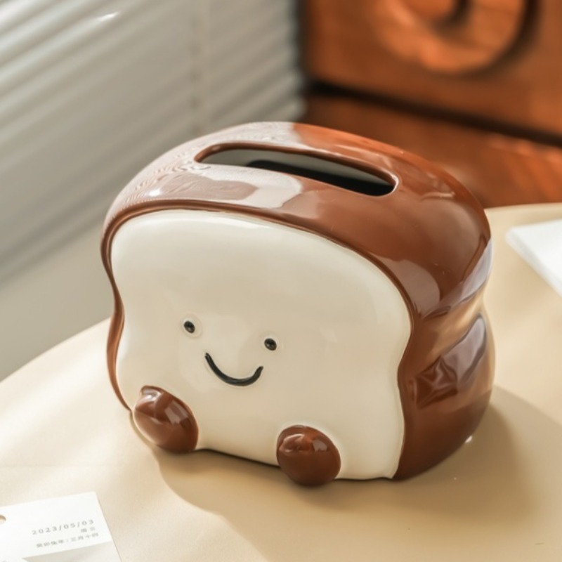 Creative Cartoon Toast Ceramic - Home Decor Bathroom Ideas recension och pris