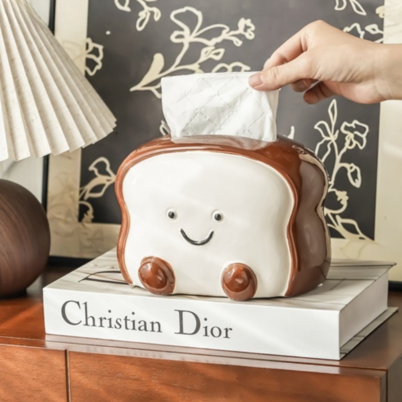 Creative Cartoon Toast Ceramic - Home Decor Bathroom Ideas recension och pris