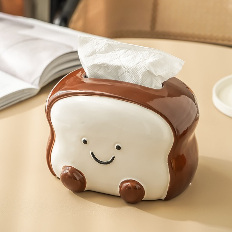 Creative Cartoon Toast Ceramic - Home Decor Bathroom Ideas recension och pris