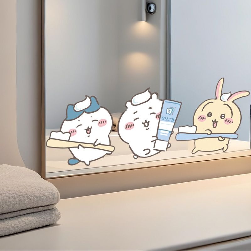 Hot Chiikawa Mirror Stickers S - Home Edit Bathroom recension och pris