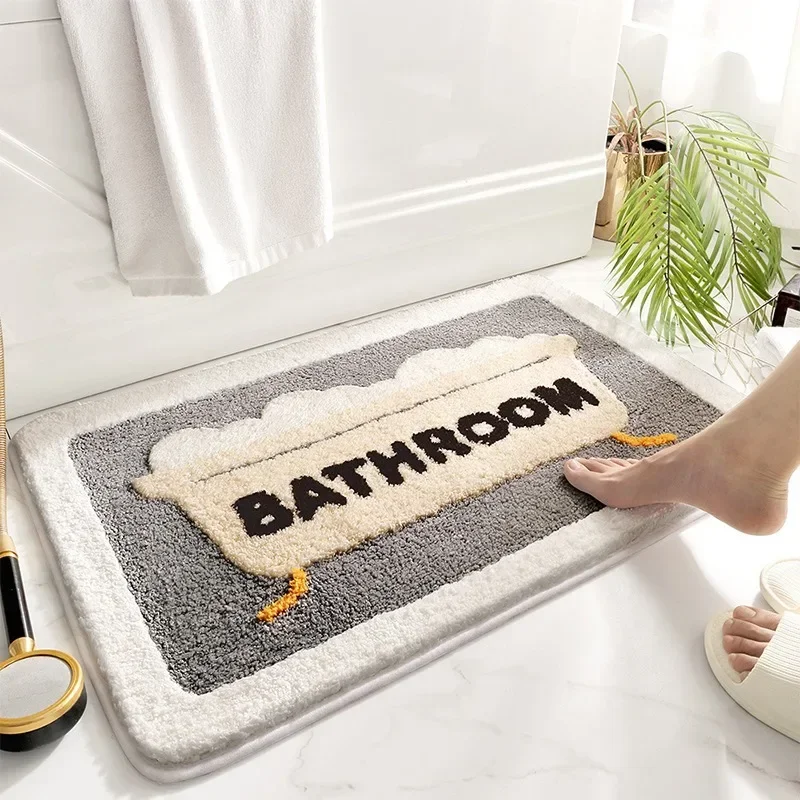 Bath Mat Non Slip Soft Faux Wo - Home Bathroom Tub recension och pris