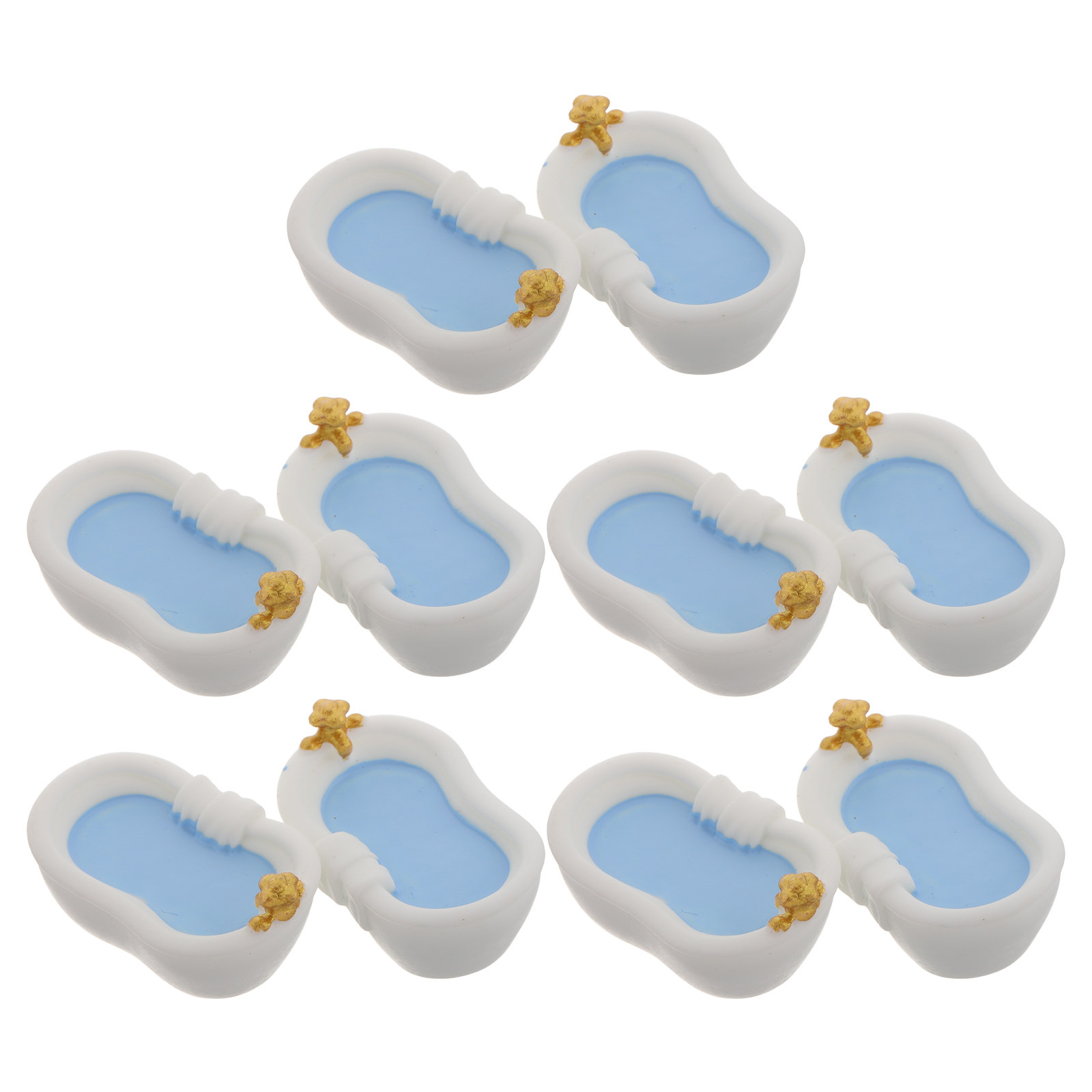 10Pcs Miniature Bathtub Set Fi - Home Bathroom Tub recension och pris