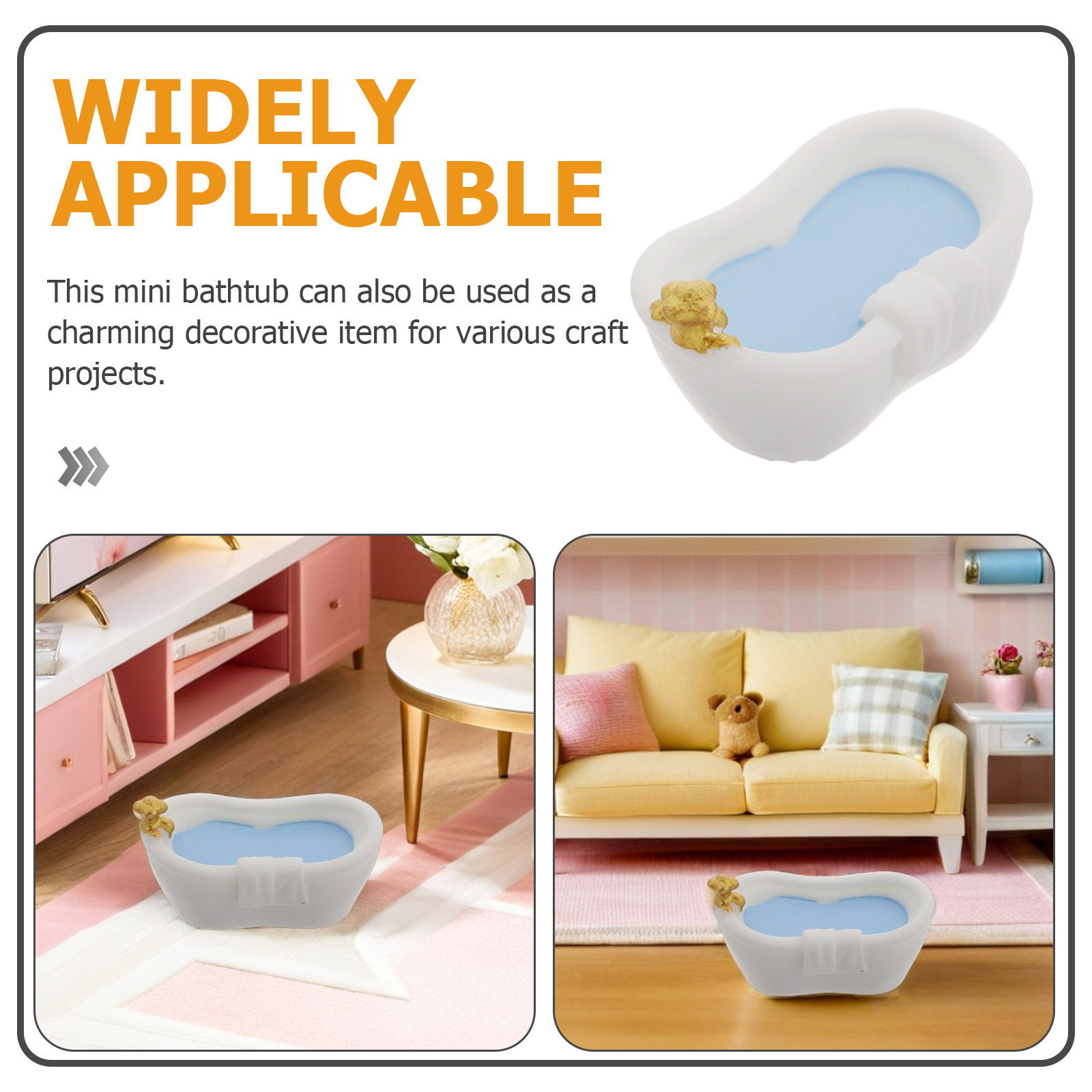 10Pcs Miniature Bathtub Set Fi - Home Bathroom Tub recension och pris