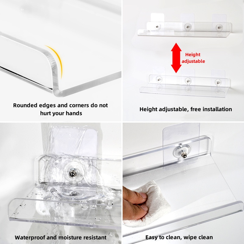 Wall-mounted Acrylic Storage R - Tiny Home Bathroom Kitchen recension och pris