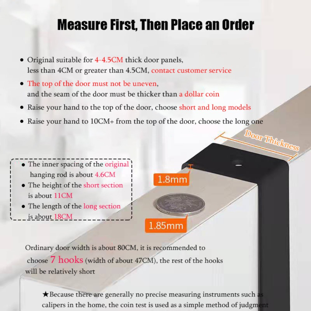 Hooks Over The Door 6 Hooks Cl - Tiny Home Bathroom Kitchen recension och pris
