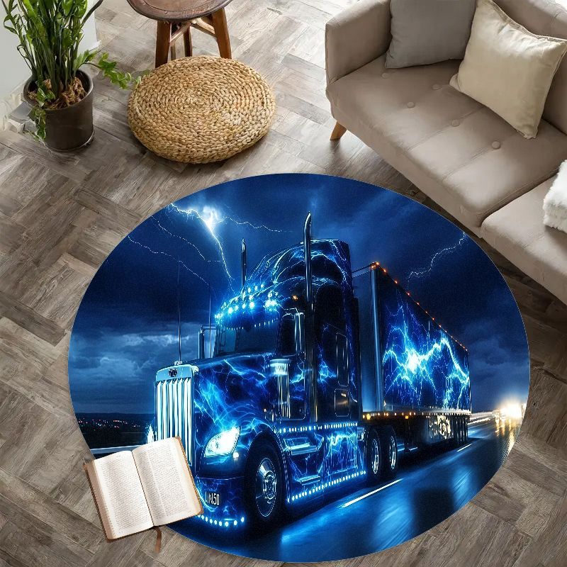 Electric truck night rug flann - Home Bathroom Scene recension och pris