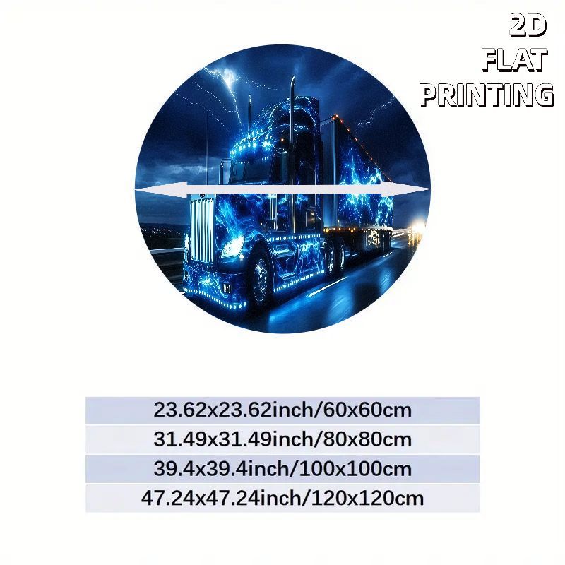 Electric truck night rug flann - Home Bathroom Scene recension och pris