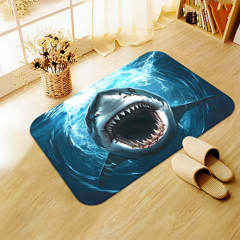 Durable Shark Print Doormat Ma - Home Bathroom Ideas recension och pris