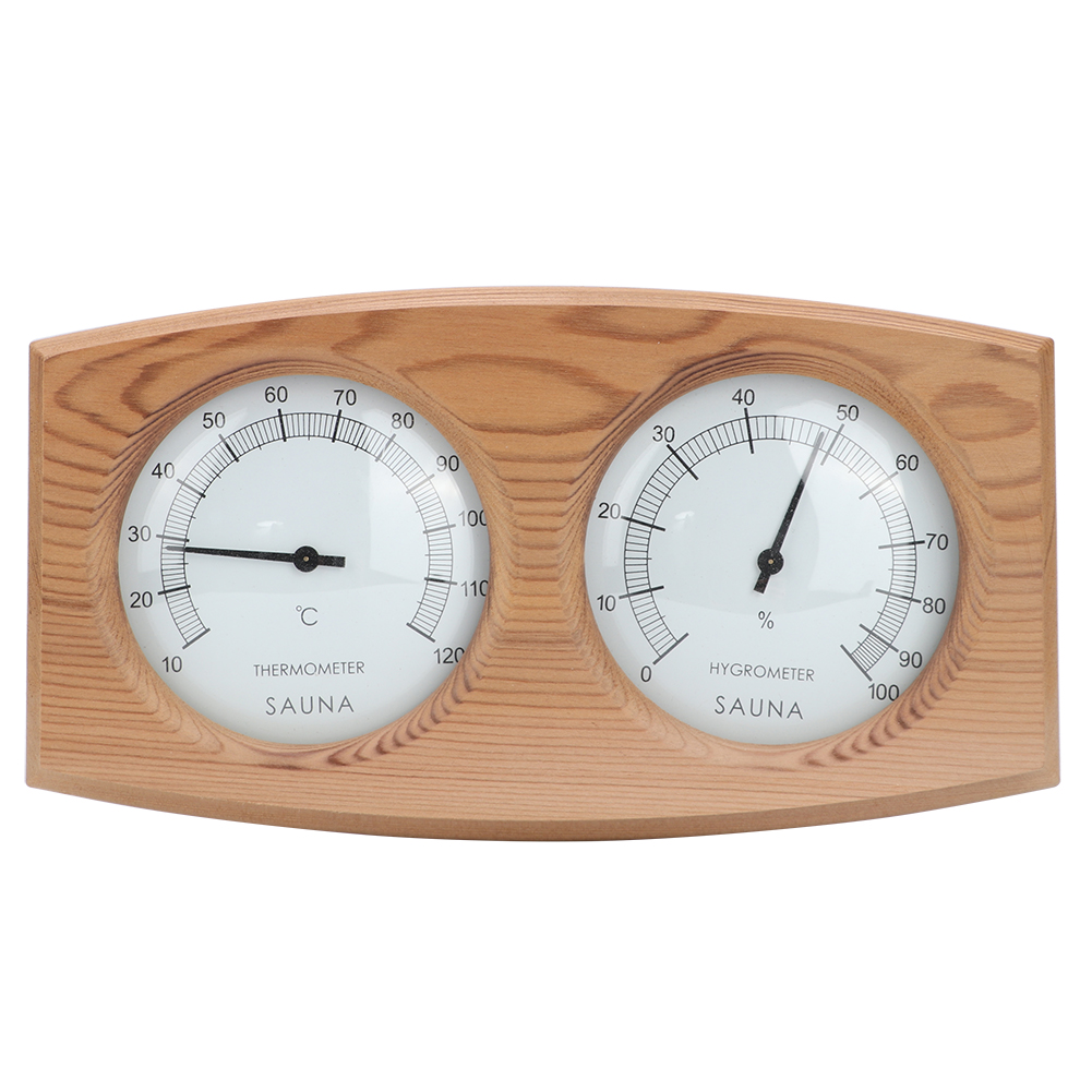 2-In-1 Wood Thermo-Hygrometer  - Home Bathroom Sauna recension och pris