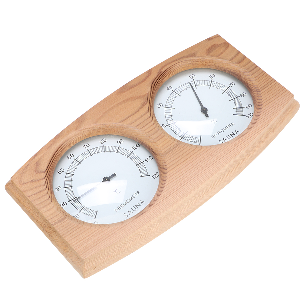 2-In-1 Wood Thermo-Hygrometer  - Home Bathroom Sauna recension och pris