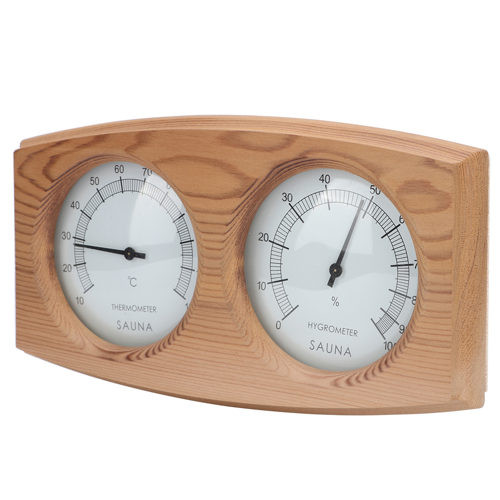 2-In-1 Wood Thermo-Hygrometer  - Home Bathroom Sauna recension och pris