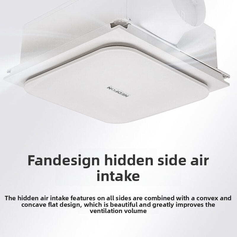 Ultra-thin and powerful integr - Home Bathroom Fan recension och pris