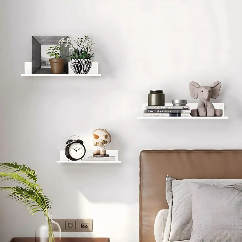 Metal Floating Shelves Wall Mo - Tiny Home Bathroom Kitchen recension och pris