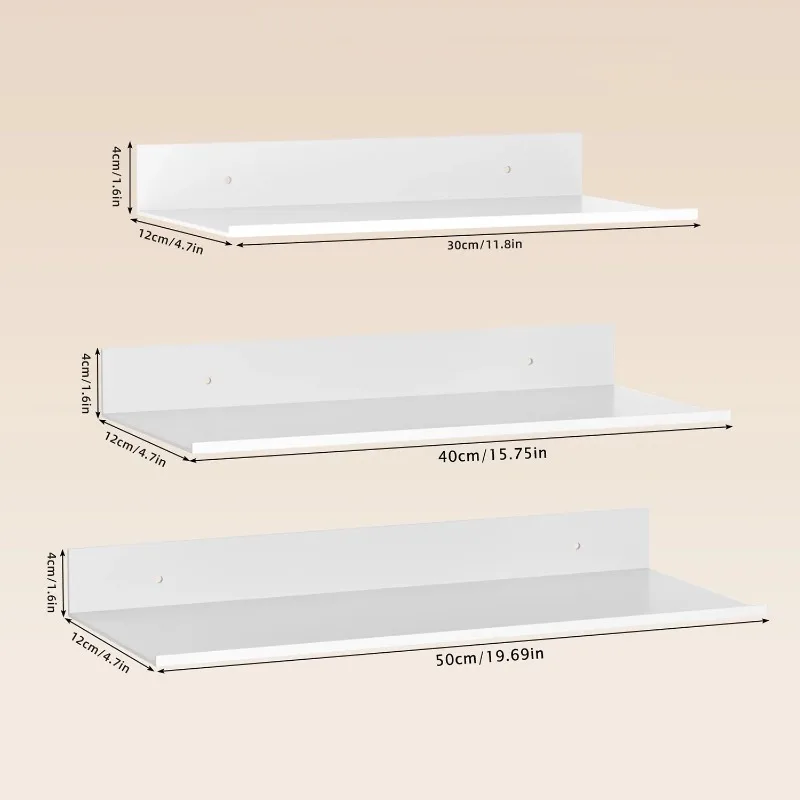 Metal Floating Shelves Wall Mo - Tiny Home Bathroom Kitchen recension och pris