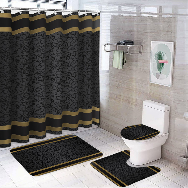 Luxury Black & Gold Bathroom S - Zara Home Bathroom Mat recension och pris