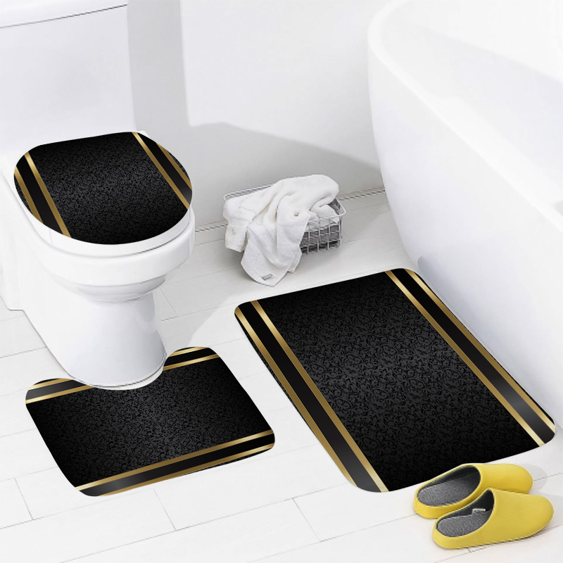 Luxury Black & Gold Bathroom S - Zara Home Bathroom Mat recension och pris