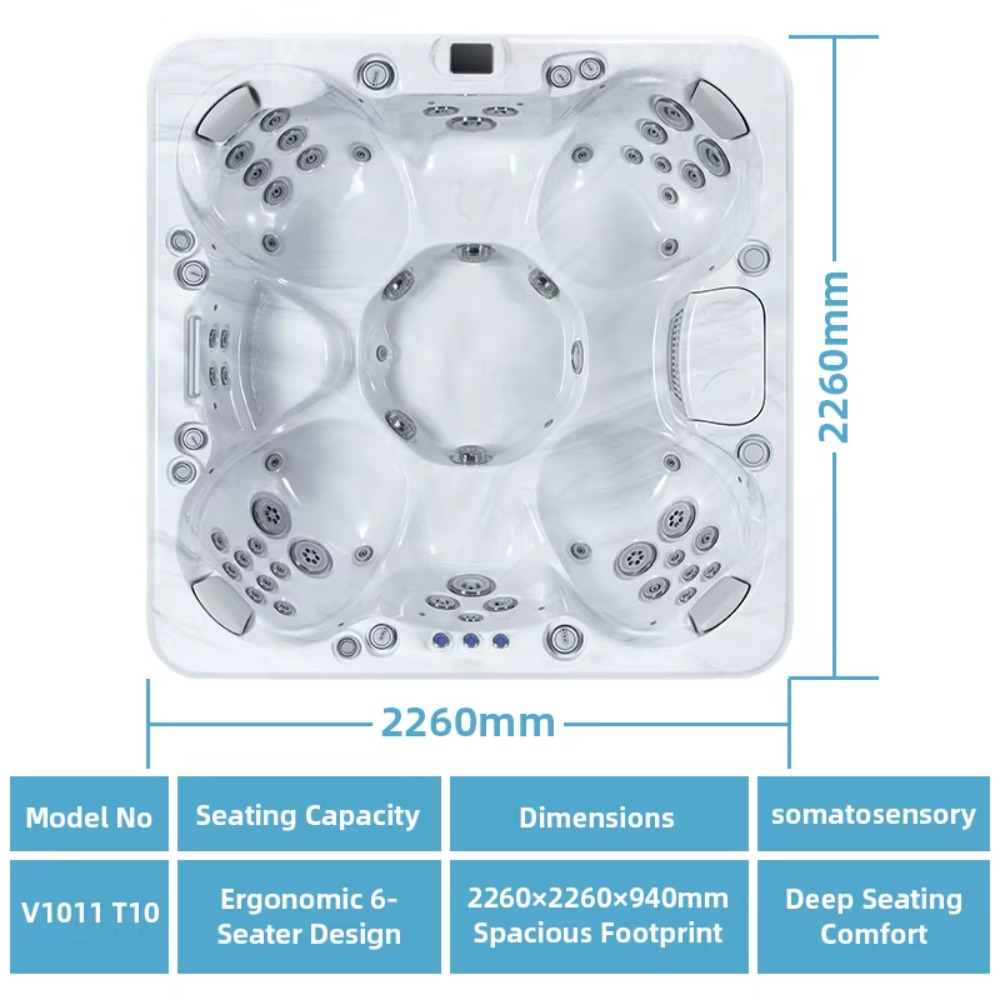 Freestanding Whirlpool Massage - Home Bathroom Tub recension och pris