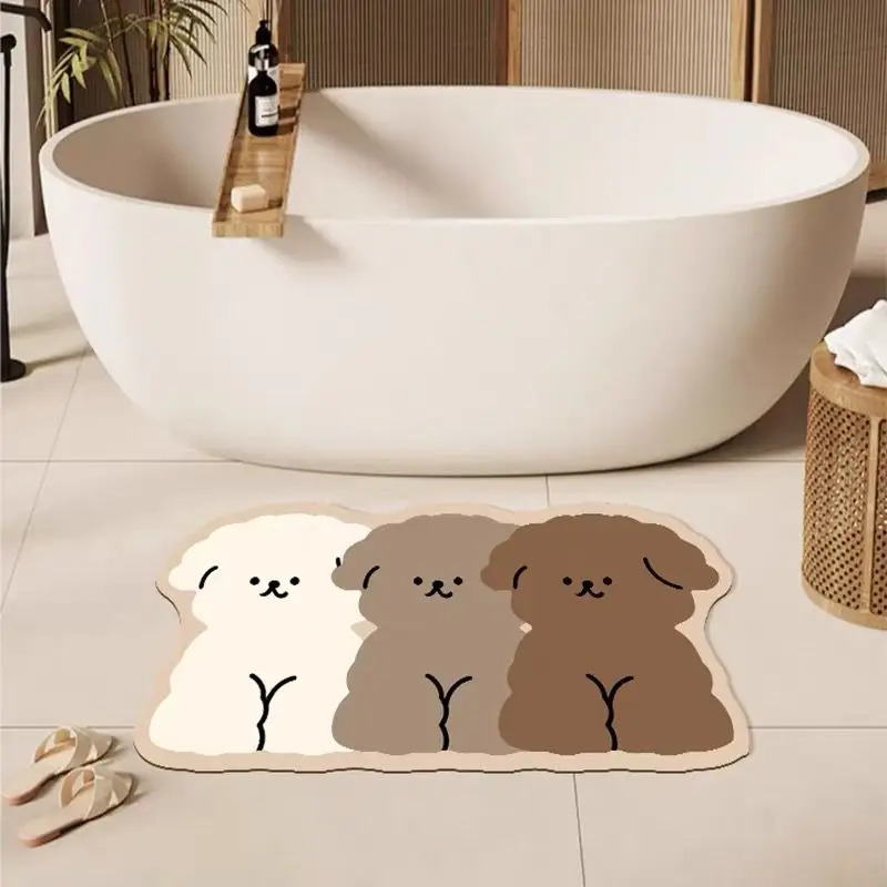 1PC Cute Dog Shaped Bathroom F - Zara Home Bathroom Mat recension och pris