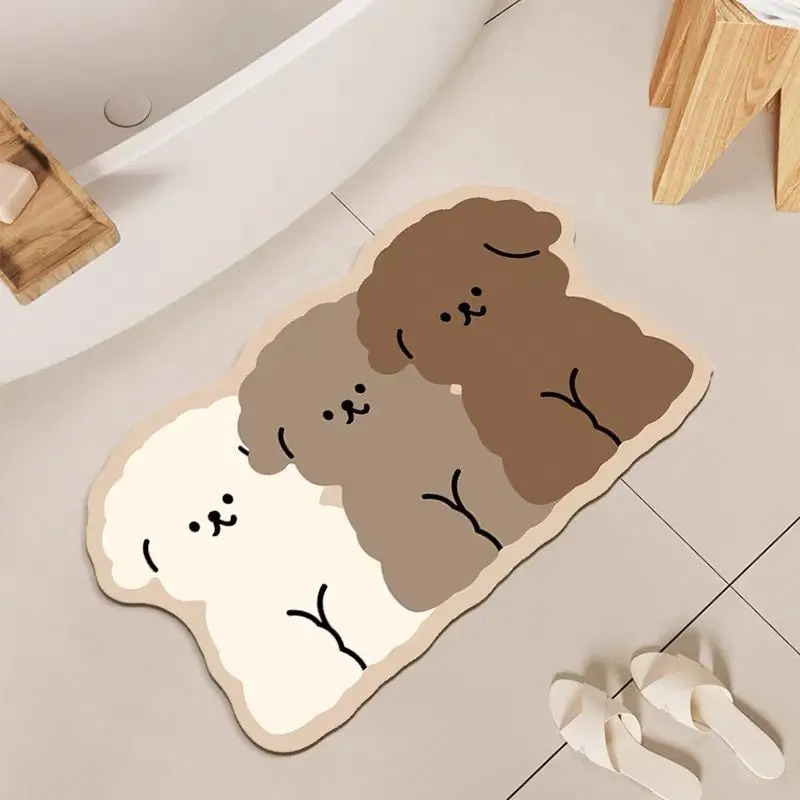 1PC Cute Dog Shaped Bathroom F - Zara Home Bathroom Mat recension och pris