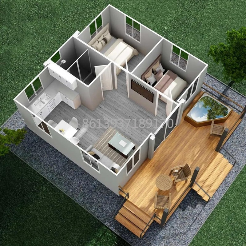 20FT Foldable Expandable 2 Bed - Tiny Home Bathroom Kitchen recension och pris