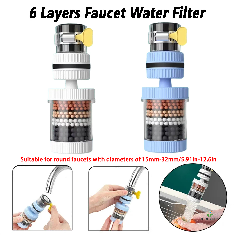 6 Layers Faucet Water Filter U - Home Bathroom Renovation recension och pris