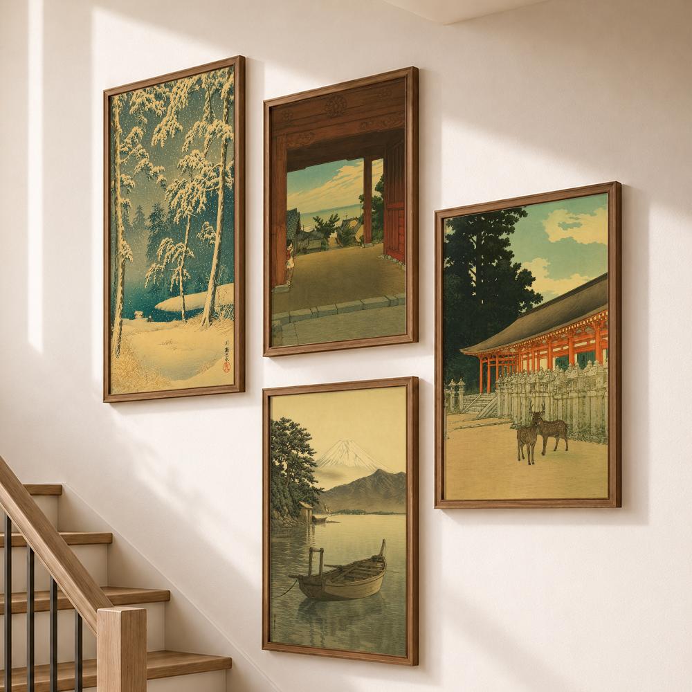 Vintage Japanese Temples Pagod - Home Bathroom Scene recension och pris