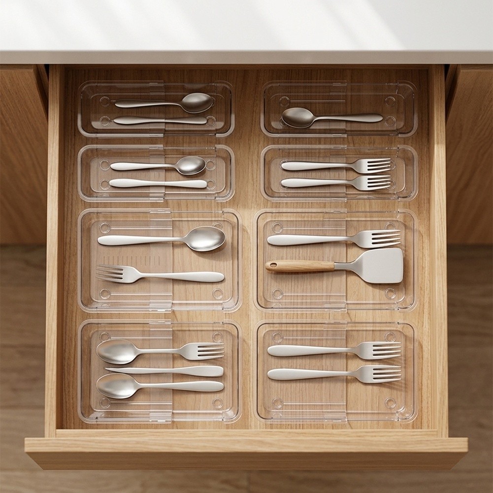 Clear Expandable Drawer Organi - Home Made Bathroom Vanity recension och pris